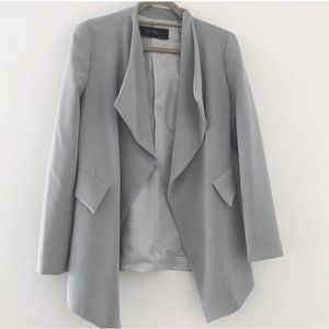 Zara Basic Collection Dust Blue Waterfall Blazer M